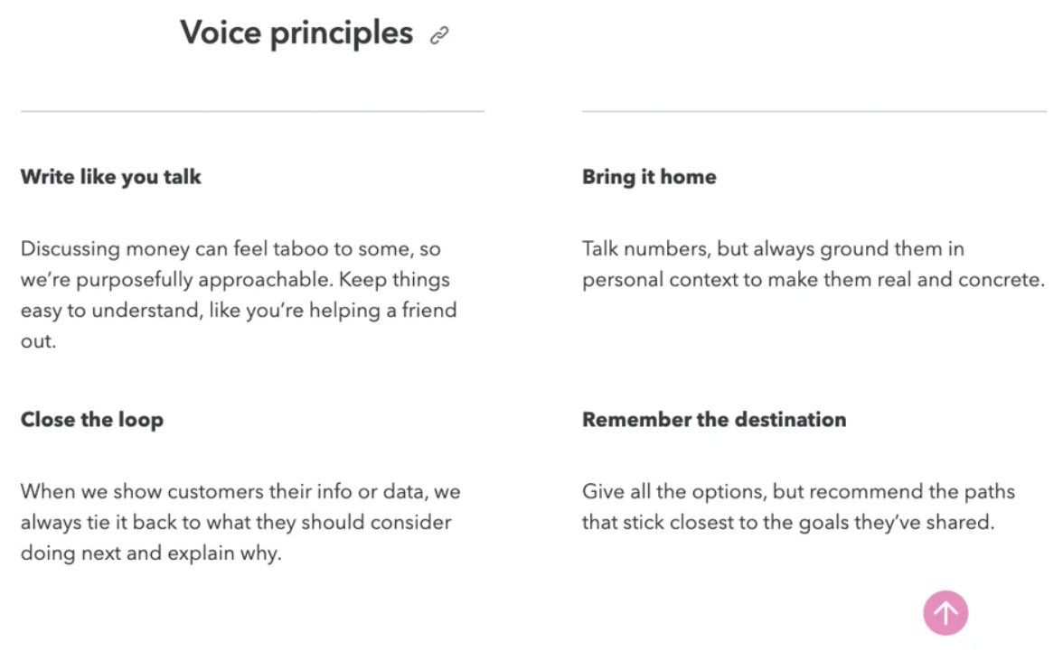 Voice principles content writing style guide