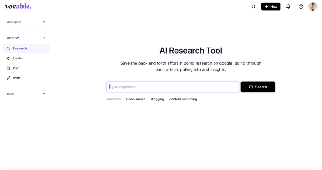 Ai keyword research tool