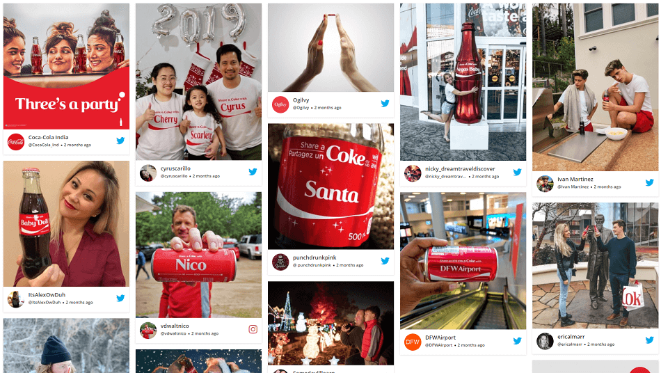 Coca Cola Share a Coke UGC Campaign